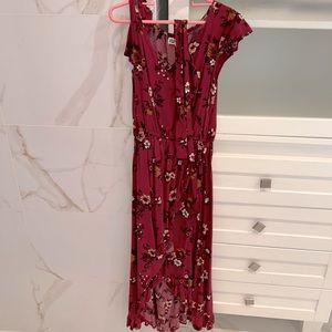 Floral summer beach dress for girls
